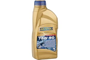Ravenol MTF 2 SAE 75 W/80 API GL4/GL5 Vollsynthetisches Gearbox Oil, 1 Litre