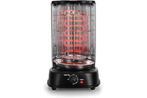 oneConcept Kebap Master - Rôtissoire verticale, Machine à kebab, Grill vertical, puissance max. 1800W, noir