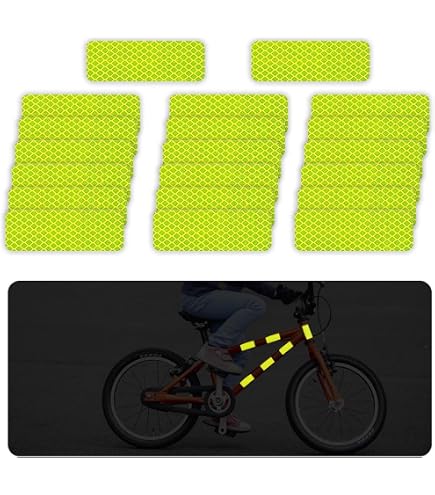 4 Stck Kinderwagen Reflektoren Neon Gelb Mit Klettverschluss Reflektor  Aufkleber