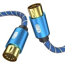 Câble MIDI USB-C Vers B 1.8m - Pour Claviers, Contrôleurs Et Interfaces Audio