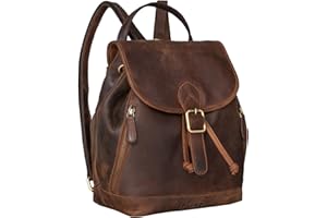 STILORD 'Allison' Zaino Elegante Donna Pelle Daypack Vintage Backpack Zainetto Borsa a Tracolla Pratico Elegante Borsa da Viaggio Zaino da Lavoro in Cuoio Autentico