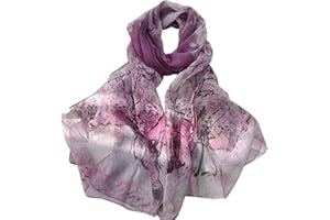 FAIRYGATE Women's Scarves & Wraps Vintage Georgette Floral Style Classy Large Long Sarongs Ladies Scarfs Gifts