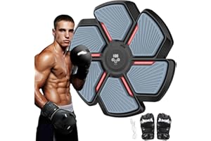 SWBSLL Maquina de Boxeo Musical, Boxeo Pared Musical con Guantes, Conteo Automático y Bluetooth, 9 Modos de 9 Velocidad, Luces de Colores, 30 Niveles de Volumen, Music Boxing Machine para Adultos y Niños