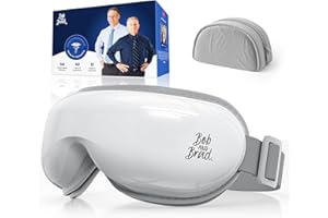 Bob and Brad EyeOasis 3 - Eye Massager with Heat Compression and Music, Rechargeable Heated Eye Mask for Relieve Puffy & Dry Eyes, Electric Sleep Mask Improve Sleeping, Christmas Gifts for Women Men