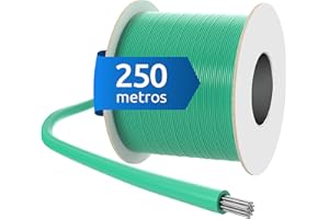 ECENCE Cable delimitador para Robot cortacésped - 250m - Ø3,4mm, Sección del Conductor 1,17mm² - universalmente Compatible con Gardena, Bosch, Husqvarna, Worx y más