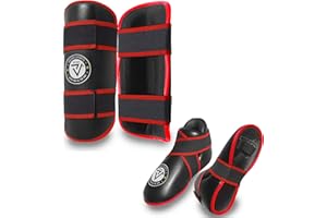 VADER SPORTS EST.2001 WITH YOU ALL THE WAY Kickboxing Taekwondo karate competition/sparring foot pads and shin pads set