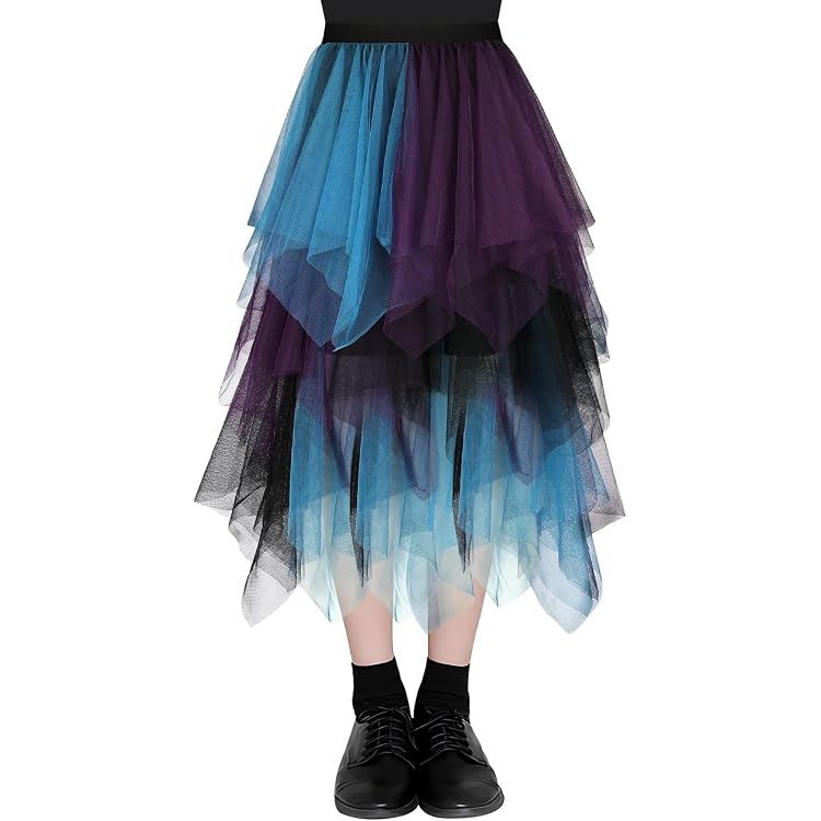 DGSHIRLDJO Tulle Skirt Women's Long Elastic Elegant Vintage