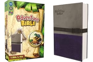 Adventure Bible, NIV: New International Version, Gray / Blue, Italian Duo-Tone, Clip Closure