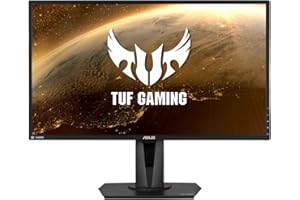 ASUS Moniteur de jeu ASUS TUF Gaming VG27AQ HDR - 27 pouces WQHD (2560 x 1440), IPS, 155 Hz*, synchronisation ELMB, compatible G-SYNC, synchronisation adaptative, 1 ms (MPRT), HDR10, noir