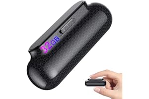 HENF 32GB Mini Voice Activated Recorder, Magnetic Audio Recorder Small Listening Recording Devices -500Hours Recording Time 365 Days Standby Digital Voice Recorder for Lecture, Meeting, Interview