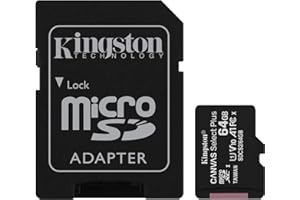 Kingston Canvas Select Plus Tarjeta microSD, SDCS2/64GB-2P1A Class 10 (2X Tarjetas,SD con Adaptador SD)