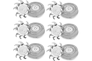 Nivofu 6 PCS Universelle Têtes de Rasoir Remplacement Compatible avec Séries Philips Norelco 3000, 2000, 1000