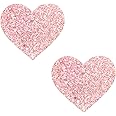 Neva Nude I Heart U Nipztix Pasties for Festivals, Raves & More, Medical Grade Adhesive, Waterproof & Sweatproof, Made in USA