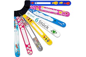 Notfall-Armband für Kinder von iQ-med | 6er Set, wasserfest, mit jedem Kulli beschreibbar | wiederverwendbar (Jungs)