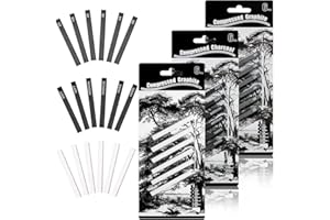 QCCIGE Set di 18 matite da disegno quadrate in grafite, in grafite compressa bianca, per progetti fai da te, schizzi, ombreggiature, artisti