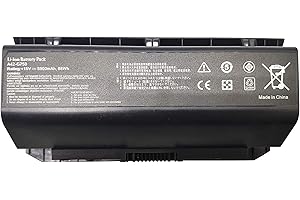 ASKC A42-G750 Laptop Battery Replacement for Asus G750 G750J G750JH G750JM G750JS G750JW G750JX G750JZ ROG Series 0B110-00200000M 15V 5900mAh 88WH