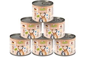 GranataPet Delicatessen Becerro Pur, 6 x 200 g, Comida húmeda para Gatos, alimento sin Cereales y sin azúcares, Comida para Gatos con Alto Contenido de Carne y aceites
