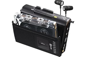 ‎KLIM KLIM Kaseta magnetofonowa K8 ze słuchawkami F1 - magnetofon - NOWY odtwarzacz Walkman - Radio AM/FM - Wbudowany mikrofon i głośnik - gniazdo słuchawkowe i słuchawki - czarny