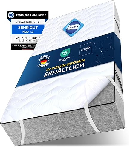 FAM'HOME Premium matrasbeschermer, 140 x 200 cm, met hypoallergene zachte microvezel, ademende matrasbeschermer, met 4 elastische hoekriemen, witte hygiënische matrastopper FAM'HOME Premium matrasbeschermer, 140 x 200 cm, met hypoallergene zachte microvezel, ademende matrasbeschermer, met 4 elastische hoekriemen, witte hygiënische matrastopper