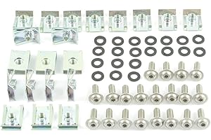 Tech-Parts-Koeln Verkleidungsschrauben + Klemmen/Clips Aprila Rs 50/125 / K 1200 Pegaso 651