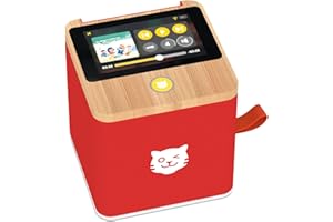 tigermedia 1314 tigerbox Touch 2023 Peppa Pig, Psi Patrol, Super Wings, Die Bee Maja, Bob der Baueister, pudełko audio, pudełko do odtwarzania muzyki, streaming, odtwarzacz audio, boombox, czerwony