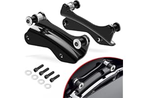 AMAZICHA Kit de quincaillerie 4 Points en métal Noir Vif pour Harley Road King Street Glide 2014-2016