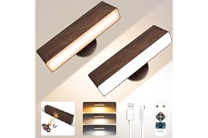 ‎TOOWELL Toowell LED Akku Wandleuchte Innen Wandleuchte Ohne Stromanschluss,Kabellos Wandlampe Ohne Strom,Akku Wandlampe Ohne Bohren Aufladbar Wandleuchten mit Fernbedienung für Schlafzimmer Wohnzimmer,2 Stück