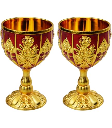 Calice Medievale Cavaliere In Resina Con Inserti Acciaio - 17.5 Cm, Design Con Catene E Dettagli Artistici - Ideale Per Collezionisti E Appassionati