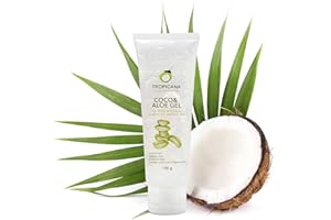 ‎TROPICANA VIRGIN COCONUT OIL Tropicana Oil Kokos & Aloe Vera Hautgel 100ml Beruhigendes Haut Gel mit Kokosnusswasser und pure Aloe Vera Saft | Fettet Nicht | Air Soft After Sun Lotion Coconut | Vegan 100% Naturkosmetik