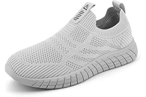 ODCKOI Chaussures De Sport Homme Slip on Baskets sans Lacets Antidérapantes De Respirantes Légères et Confortable Outdoor Fitness Running Sneakers