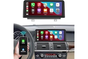 Ninetom Autoradio à écran Tactile 10,25'' pour BMW X5/X6 E70 E71 2007-2010 avec système CCC, Prise en Charge Carplay/Android Auto/Mirrorlink/Navigation, Mise à Niveau de l'affichage stéréo de Voiture