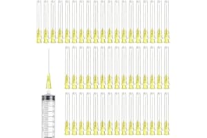 MIPIACE 100 Piezas Aguja Dispensadora de Líquido 20G (0.9mm x 38mm) in Acero Inoxidable para Pegamento Adhesiva Tinta Líquida Recargas para Industria Hogar Hobby Bricolaje Accesorios