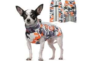 Hjyokuso Płaszcz, wodoodporny płaszcz dla psa, kurtki dla psów z pierścieniem D, ciepłe płaszcze i kurtki dla małych dużych psów, miękka kurtka dla psa z podszewką z polaru, płaszcz zimowy dla psa,