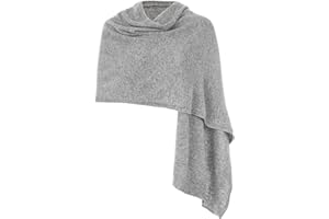Embouro 100% Cashmere Pashmina Scialle per le donne, sciarpa a maglia in puro Cashmere Sciarpa per l'inverno