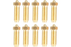 LANKEGU 10 ugelli in ottone per Anycubic Kobra 3, parti della stampante 3D, 10 ugelli ad alta velocità da 0,4 mm, per Kobra 3, Kobra 3 Combo