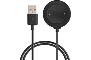 Kwmobile Ładowarka USB Kompatybilna z Honor Watch 4 (TMA-L19) / GS4 / GS3 (MUS-B19) - Kabel do Ładowania Smart Watch i Fitness Tracker w Kolorze Czarnym