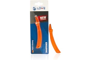 ‎ORIGINAL LÖWE Original LÖWE Klingenschärfer - 0022 | Schärfer für Gartenschere Industrieschere mit Polyamidgriff zum Schärfen der Klinge | Made in Germany, Orange