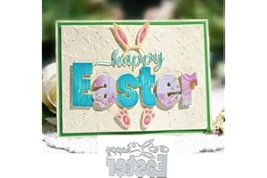 YEYERT Happy Easter Rabbit Metal Die Cuts for Card Making,Easter Rabbit Card Cutting Dies Cut Stencils DIY Scrapbooking Album Decorative Embossing Paper Card Embossing Craft