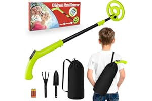 iTayga Détecteur de métaux réglable pour enfants (61 à 88,9 cm), bobine de haute précision, détecteur de métaux professionnel, étanche, pliable, très léger (seulement 0,88 pouds), vert 02
