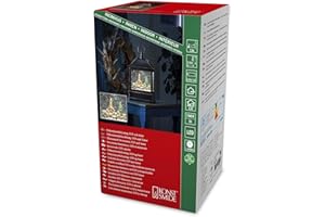 Konstsmide Latarnia LED z kulą śnieżną "Scena jarmarku bożonarodzeniowego"/latarnia bożonarodzeniowa ciepła biała dioda/transformator lub bateria 3 x C 1,5 V (excl.)/5-godzinny timer/wypełniona wodą