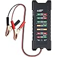 OBDMONSTER 12V 24V Battery Tester 2IN1 for Trucks and Cars Battery Analyzer Alternator Tool to Check Battery Condition & Alternator Charging Level with Switch for Loading Test & Battery Test