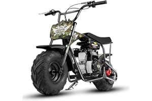 ‎ORYXEARTH Oryxearth 105CC 4-Takt Dirt Bike Pocket Bike, Kinder Crossbike Benzin, Breitreifen Offroad Rad, Kinder DirtBike, Motocross Motorrad, DIY-Aufkleber Mini Motorrad ab 13 Jahre (Camouflage Grün)