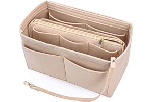 NEPAK Felt Handbag Organizer Bag in Bag for Women with Zip Bag