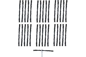 IBRIQO® 30 Mechas de Recambio 1,5 x 50 MM para Kit Herramienta Reparación Pinchazos MTB | Recambio Mechas MTB | Mechas Reparación Tubeless MTB y Road | Recambios Antipinchazos Bicicleta