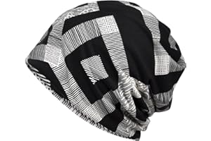 TERYNANLE Beanie Hat for Women, Slouch Beanie Unisex Skull Cap Stylish Beanie Winter Hat, Soft Comfy Headwear Chemo Cap Cozy Sleep Cap for Hair Loss, Multi-use As Beanie Hat, Neck Warmer, Turban, Helmet Liner