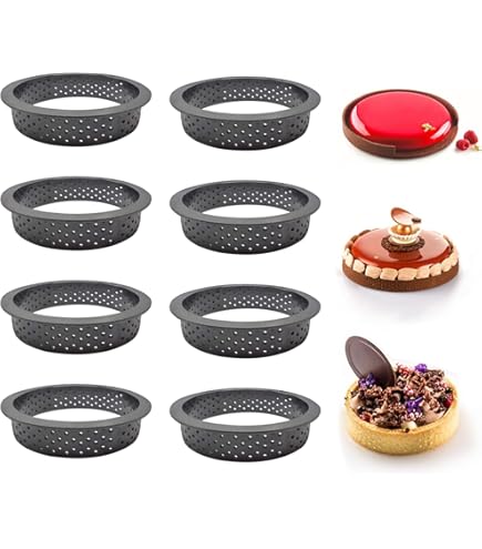 INNAL 12 stuks mousse tartelette vormpjes 8 cm 5 cm