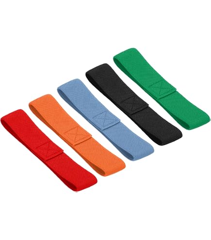 Lot De 5 Boîtes De Rangement Avec Sangles Élastiques - Pour Bento, Lunch Box - Couleurs Assorties - 15x2.5x0.5 Cm