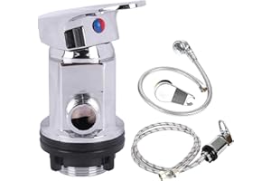 KAMANAN Ensemble de mitigeurs pulvérisateurs salon de coiffure, lavabo, douchette à main, robinet de douche sortie 1/2" + tuyaux 80 cm, kit d'arrosage