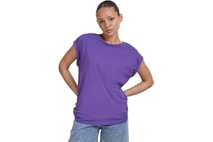Urban Classics Ladies Extended Shoulder tee Camiseta, Opaco para Mujer