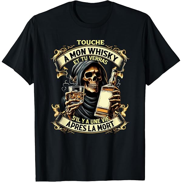 T-Shirt Drôle 'ATF Alcool Tabac Armes à Feu' - Homme, Coton, Neuf Avec Étiquettes